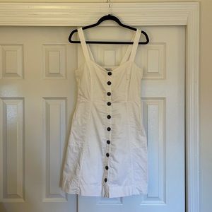 Madewell White Button Dress
